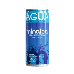 12000010- AGUA MINERAL S GAS LATA 12X310ML MINALBA