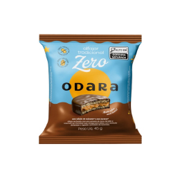13000010 – ALFAJOR CHOCOLATE PRETO MEIO AMARGO ZERO ODARA 12X45G