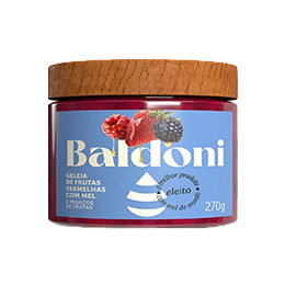 28000002 – GELEIA FRUTAS VERMELHAS POTE BALDONI 12X270G