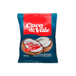29000005 – COCO RALADO DESIDRATADO UMIDO E ADOÇADO COCO DO VALE 24X100G