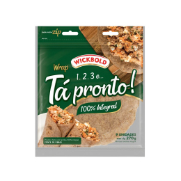 3000039-TORTILHA TA PRONTO 100% INTEGRAL WICK 12X270G
