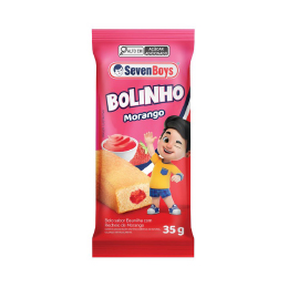 3000046-BOLINHO BAUNILHA RECHEIO MORANGO SEVEN 18X35G