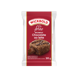 3000058-MINI BROWNIE CHOCOLATE AO LEITE WICK 18X30G