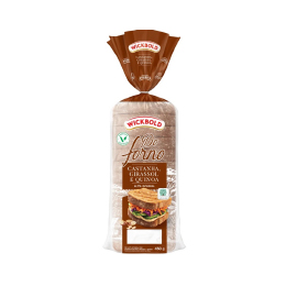3000067-PAO DO FORNO CASTANHA GIRASSOL E QUINOA 8X450G